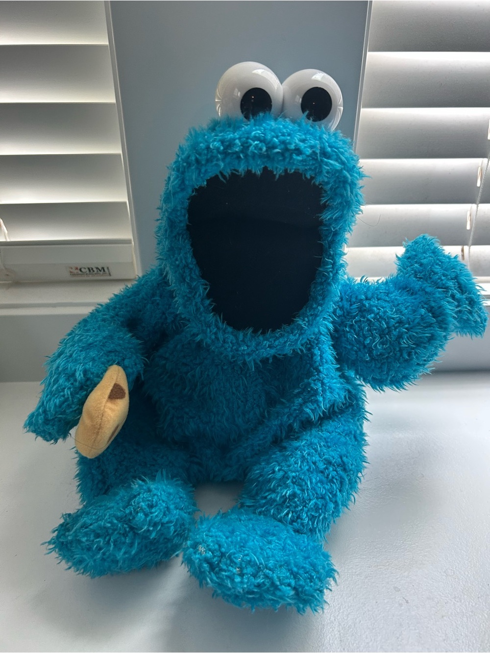 Vintage Sesame Street Feed Me Cookie Monster Hand Puppet